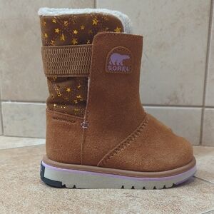 Sorel Kids' Tan Starry Boots Size 8 Toddler